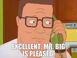 hank on the phone